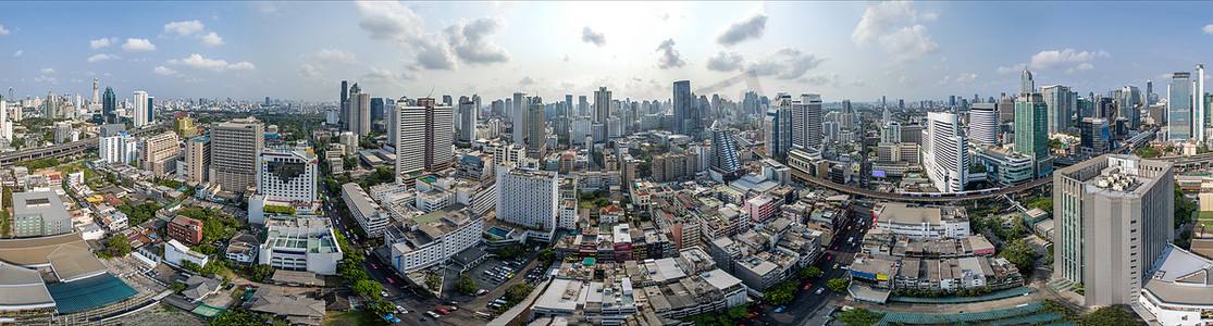 曼谷市区360°全景，娜娜和素坤逸路