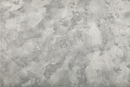 Grunge 灰色彩绘石膏墙背景