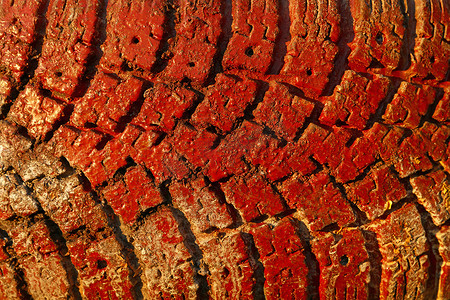 红漆卡车轮胎 grunge 纹理背景