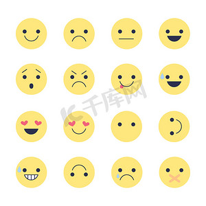 大笑表情大笑摄影照片_为应用程序和聊天设置情绪图标。