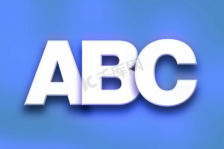 Abc 概念艺术彩色字