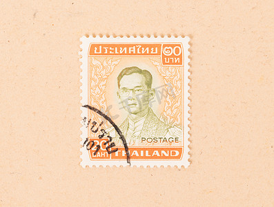 泰国 — 大约 1960 年：泰国印的邮票显示亲属