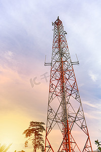 手机网络信号摄影照片_手机通讯及网络信号中继器天线