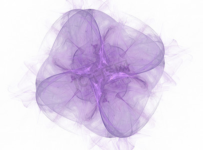 电脑壁纸摄影照片_淡紫色抽象花卉图案的 3D 渲染