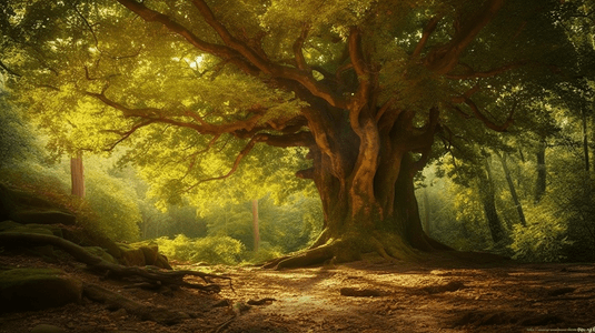 森林里的一棵树