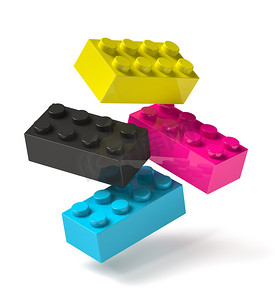 四种印刷工艺色彩飞扬的3D积木