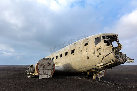 飞机残骸 冰岛