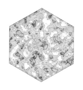 六角形设计摄影照片_六角形大理石瓷砖。