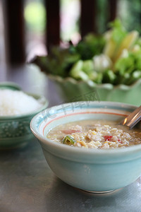 香草豆肉碎椰浆鲜蔬菜