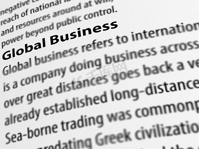 3d，白皮书上全球业务一词的定义。