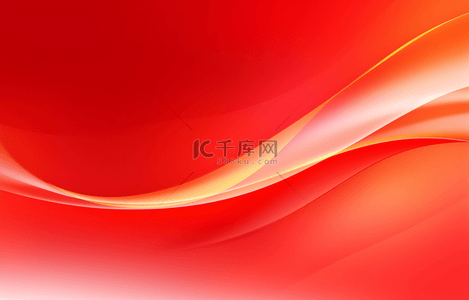大气红色丝绸背景图片_红金色光效大气商务海报背景