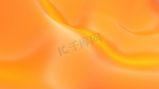 波浪曲线金色摄影照片_橙色的波浪表面。