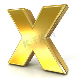 金色字体收集信 - X. 3D