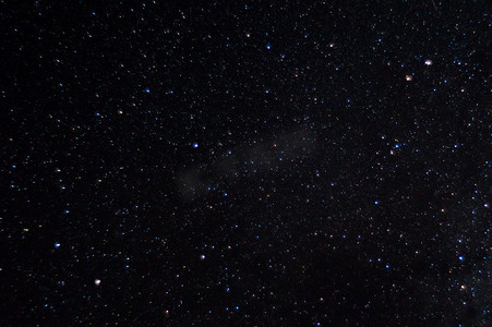 星座星星摄影照片_长时间曝光的夜空星星照片。