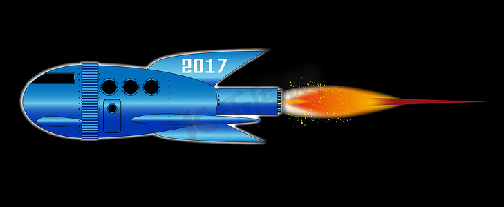 2017卡通火箭