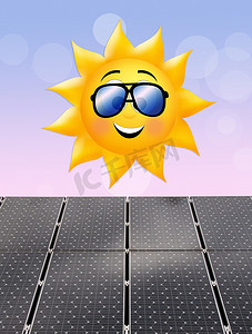 太阳能电池板的插图