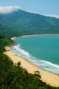 景观，海滩，越南，海边，生态，绿色