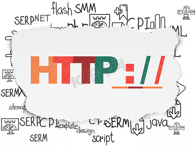 Web 开发概念： Http ： / / 在撕纸背景上