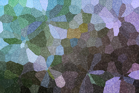 经典玻璃图案形状蓝紫色和绿色淡色抽象