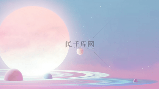 星球突起背景图片_唯美梦幻浪漫背景