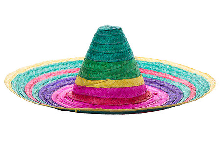 色彩缤纷的墨西哥阔边帽