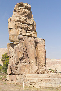 门农两个巨像的右雕像（埃及卢克索）