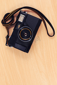 旧相机，过去流行的老式相机胶片。
