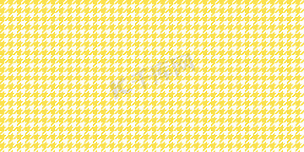 黄色无缝千鸟格图案背景。