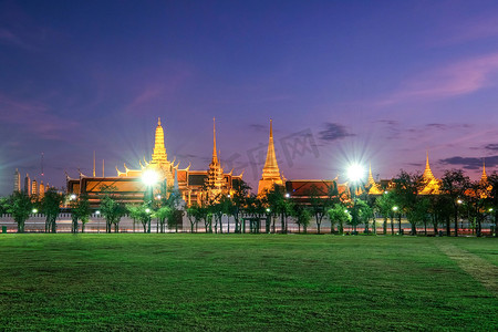 泰国玉佛寺夜景