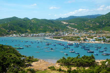 越南海滩，Vinh Hy 湾，越南旅游