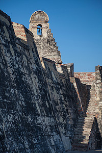 费利斯摄影照片_圣费利佩城堡在卡塔赫纳德印第亚斯 