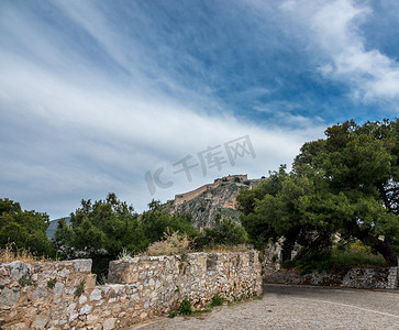 希腊纳夫普利翁的 Palamidi 山顶堡垒