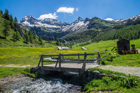 意大利阿尔卑斯山的风景