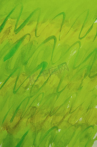 垂直水彩光栅夏季背景草渐变黄色、绿色和光滑线条条纹，用于封面布局和设计