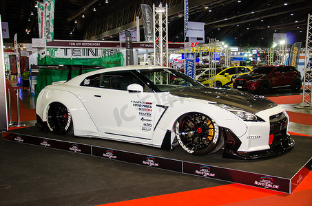 日产 GT-R R35 AIMGAIN 汽车在曼谷国际机场展出