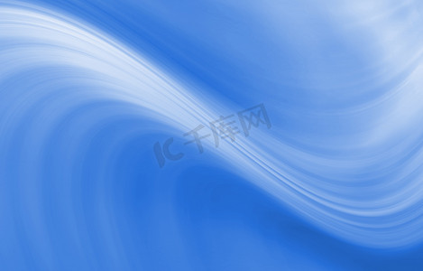 蓝色抽象线条和波浪背景