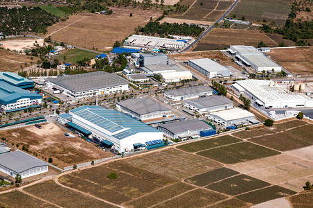 氢能产业摄影照片_工业园区工厂和仓储设施