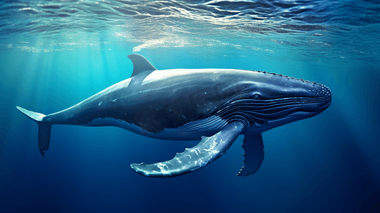 水体中的蓝鲸