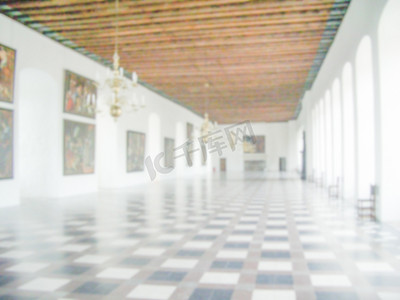 古代跳舞摄影照片_古代舞厅的一般散焦背景。