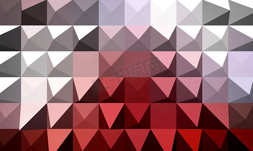 红色挤压几何抽象背景