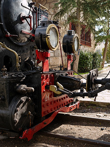 老式蒸汽动力火车