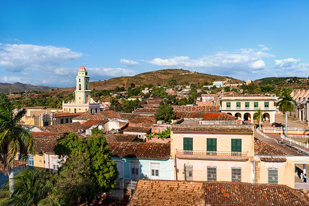 古巴特立尼达殖民地城市景观。