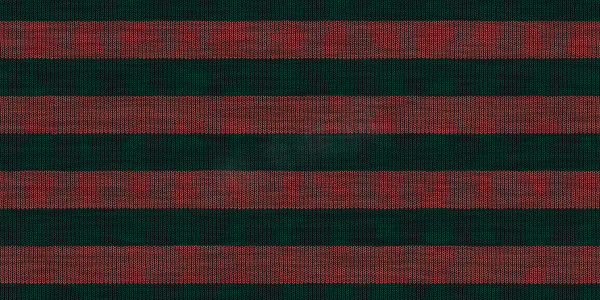 红色深绿色条纹针织编织背景。