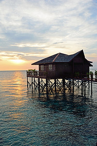 西巴丹马布岛度假村的吊脚楼 - 马来西亚