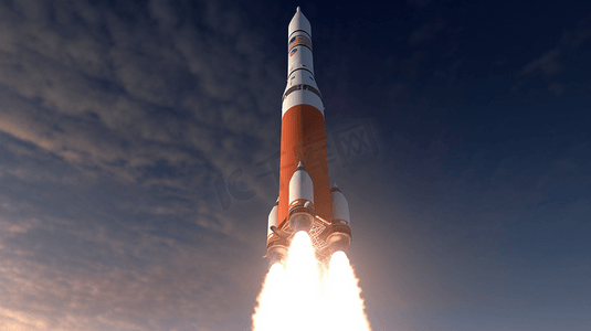 太空科技宇宙摄影照片_飞船火箭发射升空