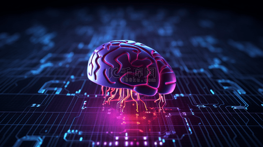 人脑连接计算机概念图