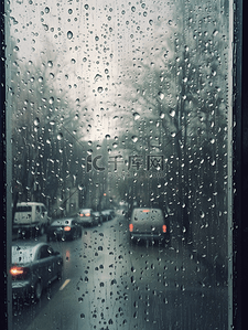 大雨骑车背景图片_极端天气暴雨大雨背景