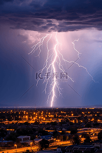 43雷电背景图片_雷雨天雷电延时摄影极端天气背景