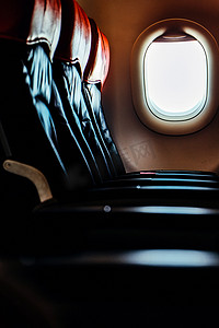飞机经济舱部分的座位