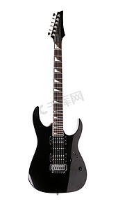 全尺寸黑色电吉他